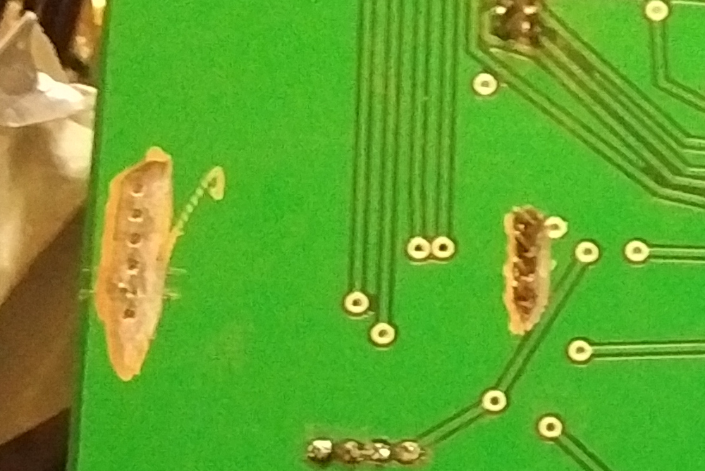WaterFeeler3 PCB build back side dremmel details