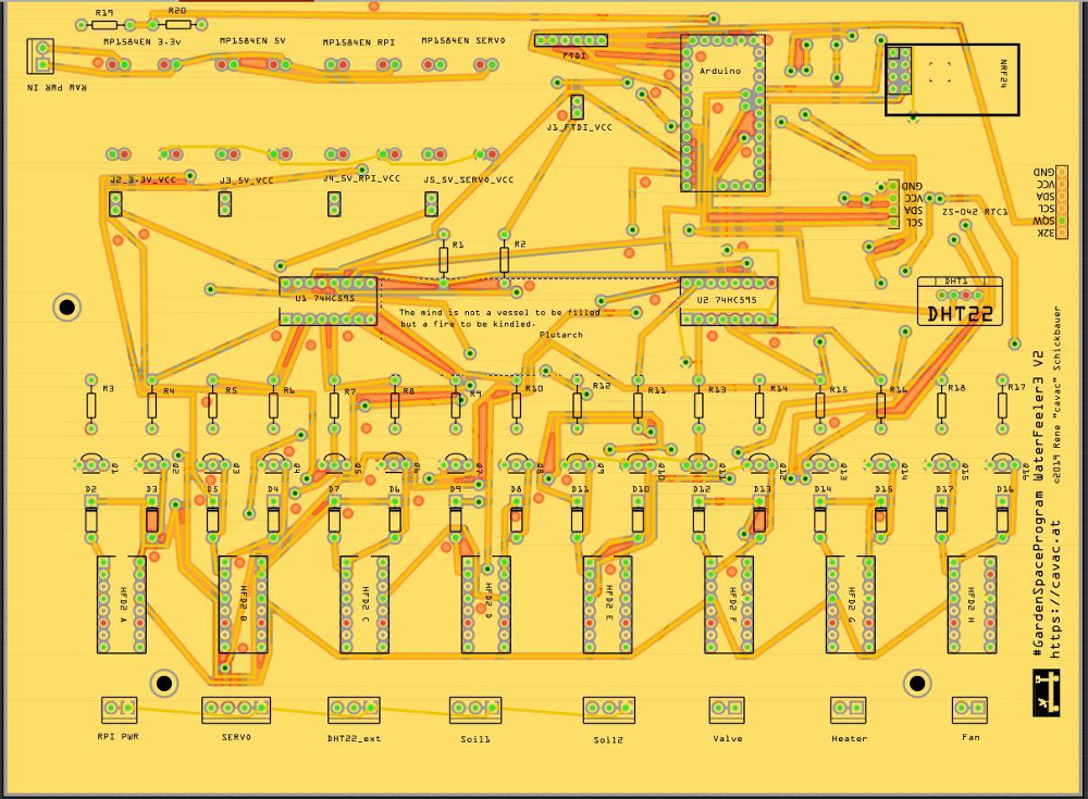 WaterFeeler3 PCB layout